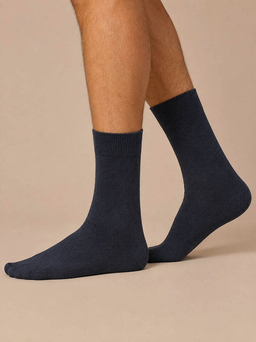 (2-pack) happy sokken donkerblauw