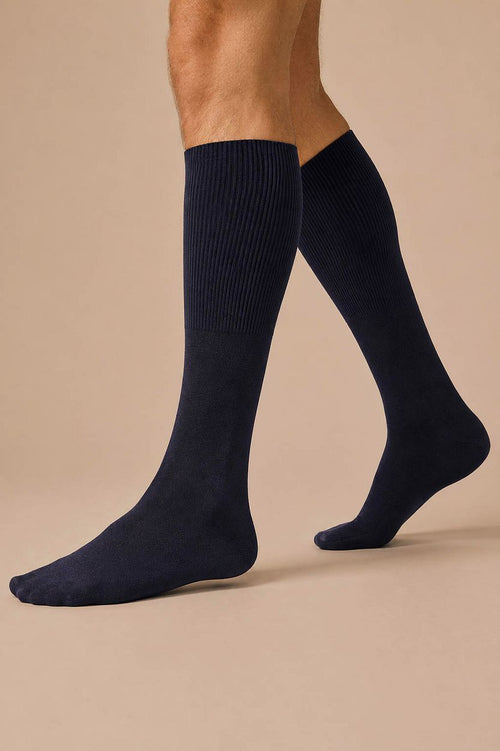 Airport kniekous donkerblauw
