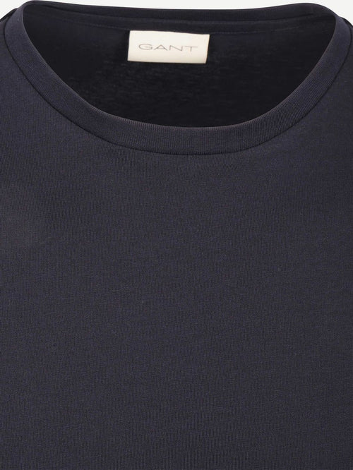 T-shirt shield small logo donkerblauw