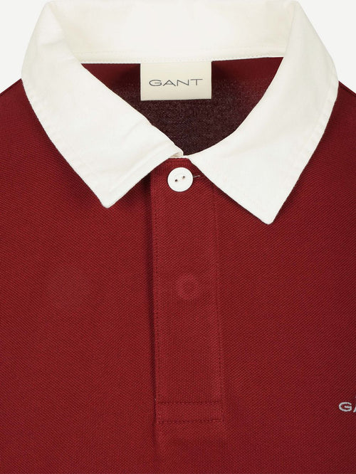 Heavy rugger polo piqué rood
