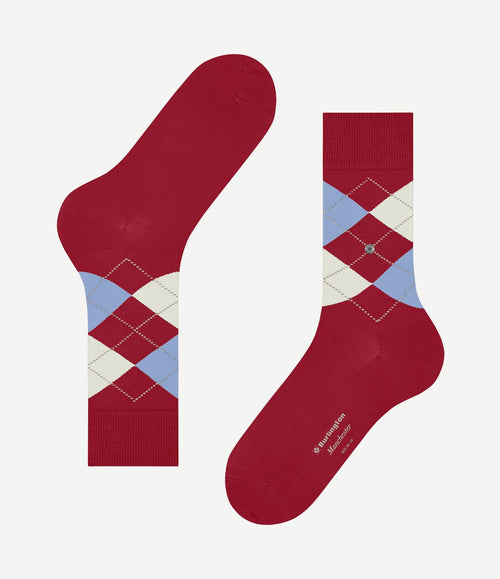 Manchester sok ruit rood 8049