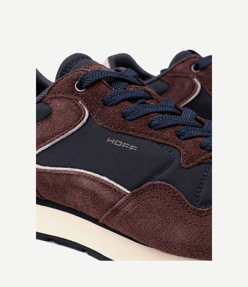 Sneaker city suede burgundy/brown