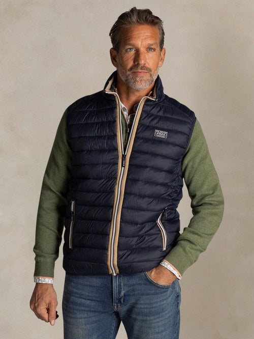 Bodywarmer puffer donkerblauw