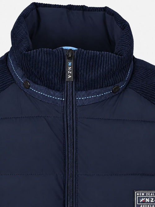 Jas padded Oxford donkerblauw
