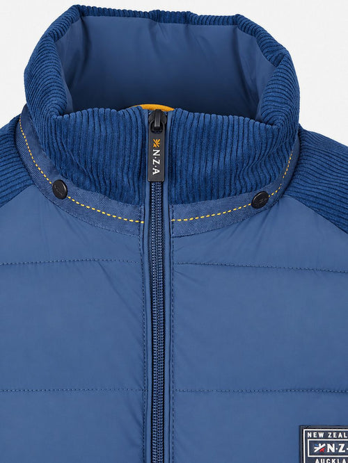 Jas padded Oxford blauw
