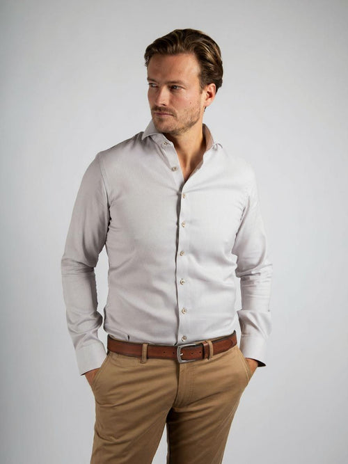 Overhemd jacquard luxe rood