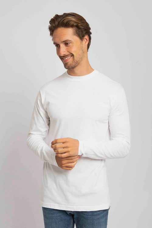 T-shirt Virginia wit longsleeve (2-pack)