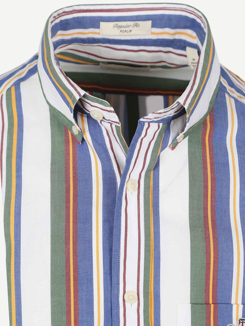 Casual overhemd streep multicolour