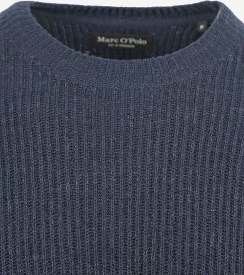 Pullover wol blend donkerblauw