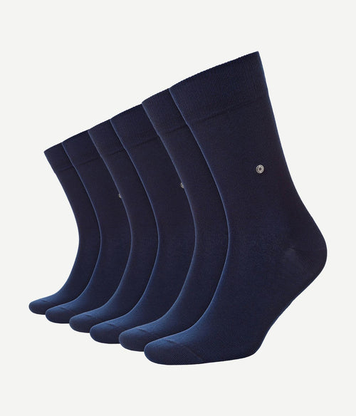 Burlington uni donkerblauw (6-pack)