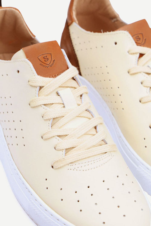 Grain sneaker beige
