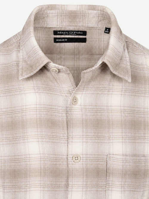 Shirt check beige