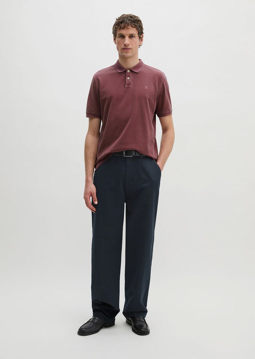 Poloshirt piqué acai rood