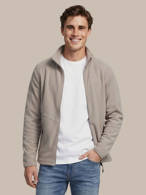 Fleece jack miracle taupe