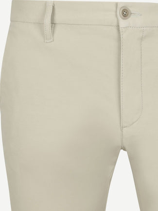 Alberto rob stretch chino off white | Slim-fit