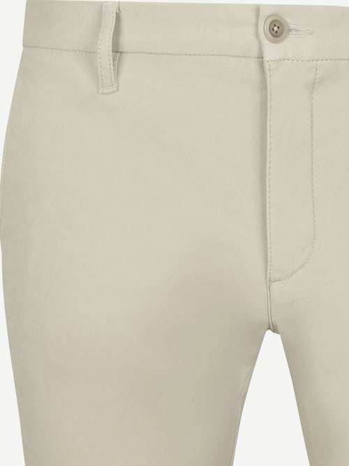 Alberto rob stretch chino off white | Slim-fit