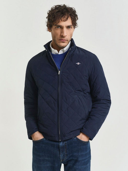 Jas gewatteerd donkerblauw
