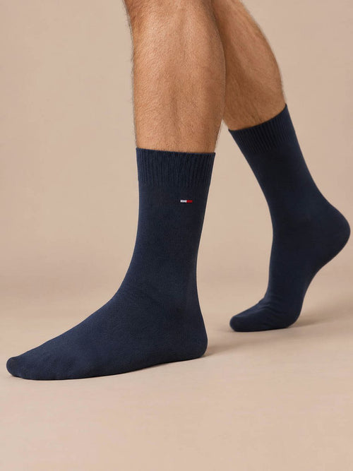 (2-pack) sokken birdseye blauw 001