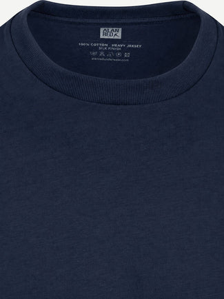 Venice t-shirt heavy jersey donkerblauw