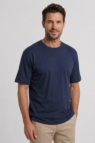 Venice t-shirt heavy jersey donkerblauw