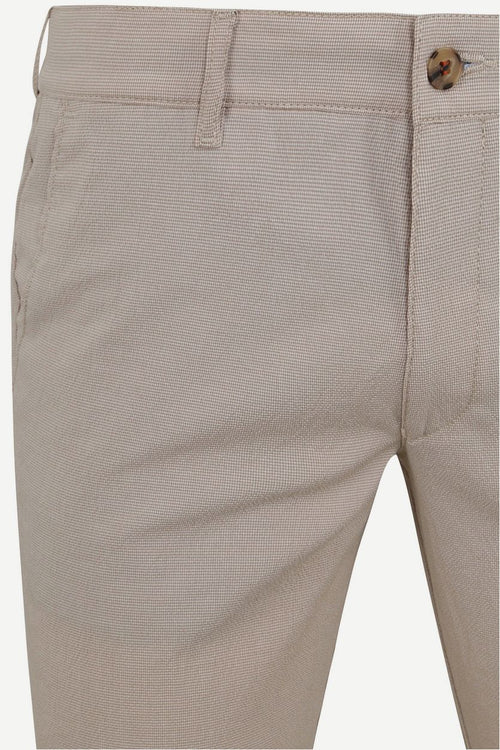 Suitable chino Pico ruiten beige