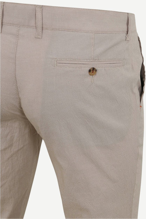 Suitable chino Pico ruiten beige