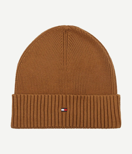 Tommy Hilfiger knitted muts bruin