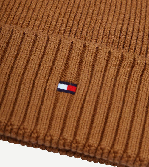 Tommy Hilfiger knitted muts bruin