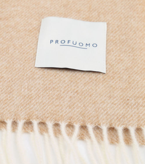 Profuomo sjaal lamswol lichtbeige
