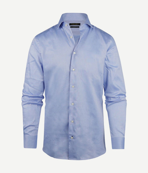 Steppin' Out overhemd slim-fit dobby lichtblauw