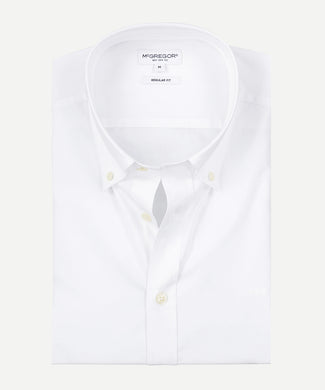 Overhemd stretch poplin | White