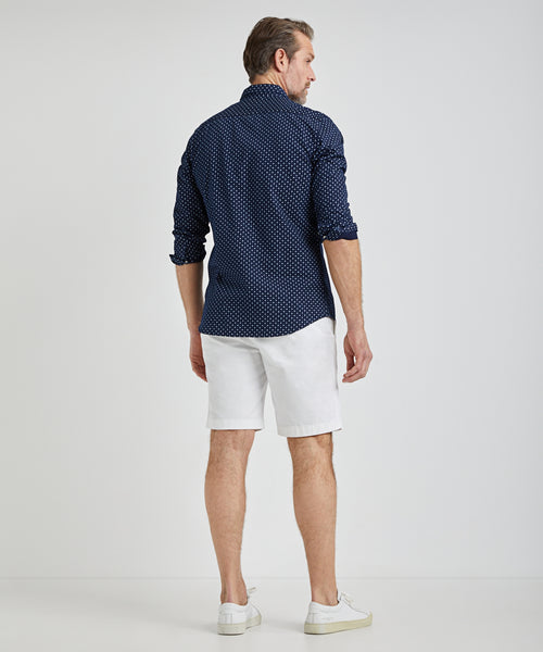 Overhemd indigo print | Navy