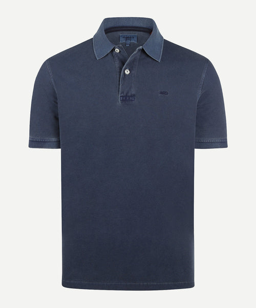 Polo Piqué Garment Dyed | Medium Blue