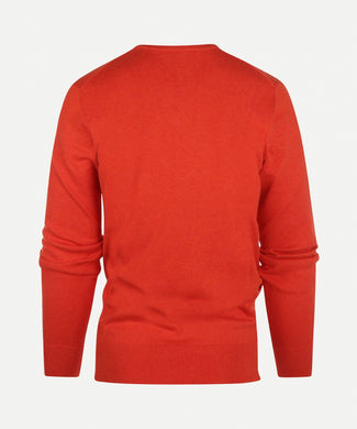 Trui cotton cashmere V-hals | Red