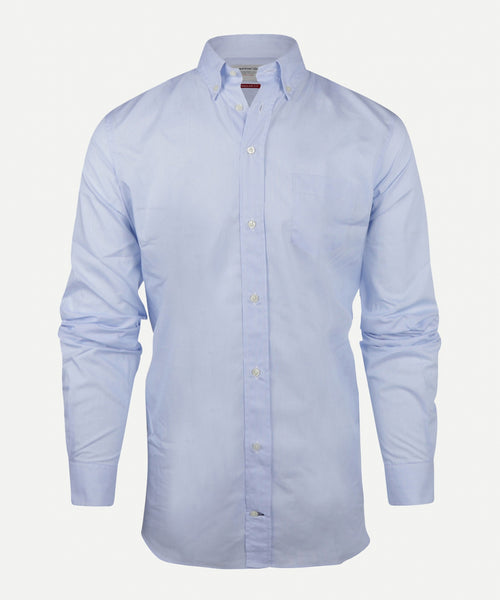 Overhemd smalle streep extra lange mouw | Light Blue