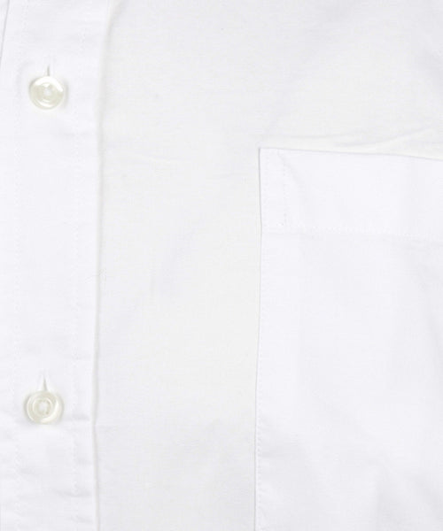 Overhemd fijn Oxford button-down regular fit | White
