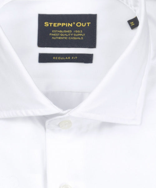 Overhemd twill cutaway regular fit | White