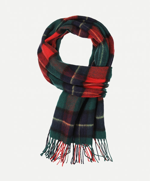 Sjaal geruit van Ierse wol | Red