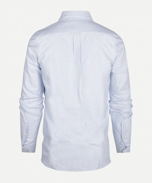 Overhemd oxford gestreept regular fit | Light Blue