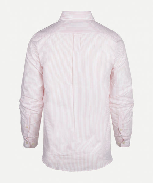 Overhemd oxford gestreept regular fit | Light Pink