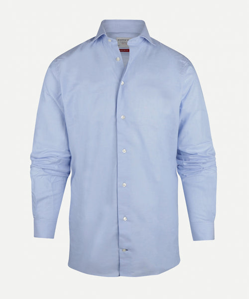 Overhemd fijn Oxford cutaway extra lange mouw | Light Blue