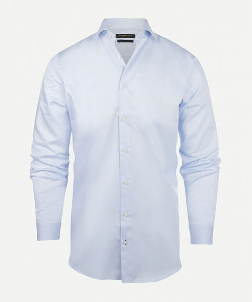 Overhemd twill regular fit cutaway | Light Blue