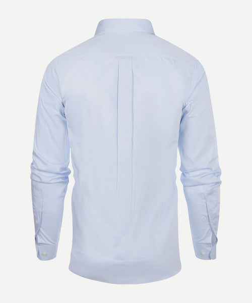 Overhemd twill regular fit button-down | Light Blue