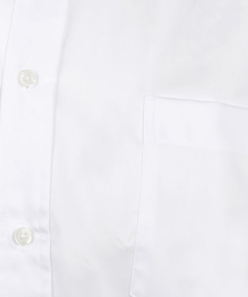 Overhemd twill regular fit button-down | White