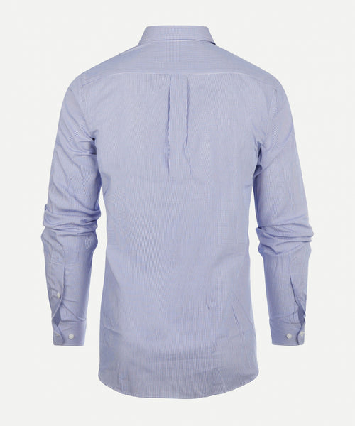 Overhemd kleine ruit regular fit button-down | Light Blue