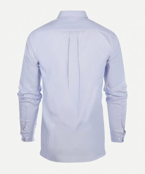 Overhemd mini streep regular fit button-down | Light Blue