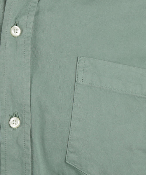 Overhemd garment dyed twill regular fit | Sage