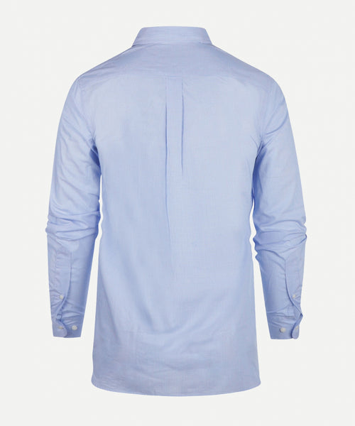 Overhemd geruit regular fit button-down | Light Blue