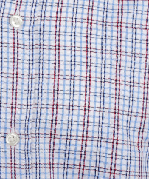 Overhemd 2-tinten geruit regular fit button-down | Red