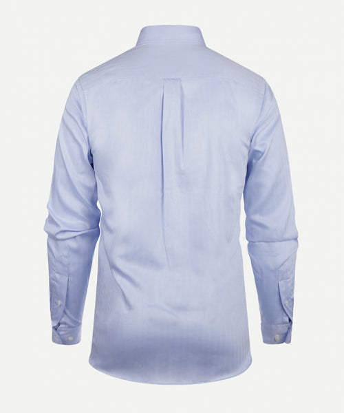 Overhemd Herringbone regular fit button-down | Light Blue